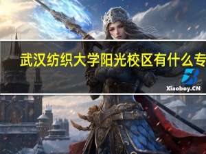武汉纺织大学阳光校区有什么专业