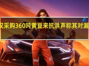 武汉采购360吨黄豆来抗洪 声称其对漏水有作用