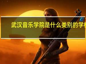 武汉音乐学院是什么类别的学校