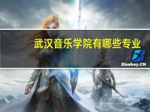武汉音乐学院有哪些专业？