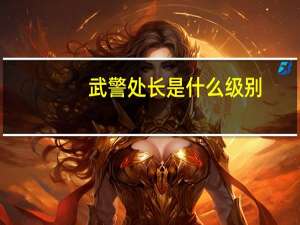 武警处长是什么级别