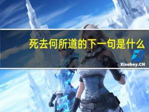 死去何所道的下一句是什么