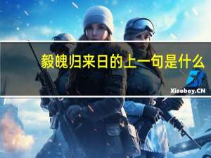 毅魄归来日的上一句是什么