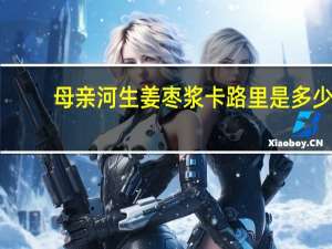 母亲河 生姜枣浆卡路里是多少