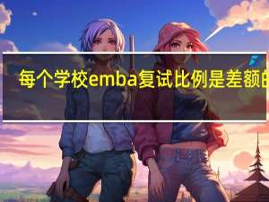 每个学校emba复试比例是差额的吗