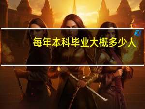 每年本科毕业大概多少人