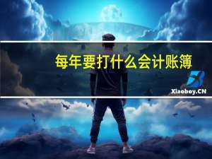 每年要打什么会计账簿