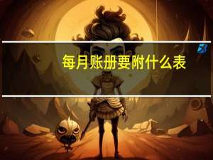 每月账册 要附什么表