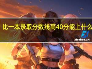 比一本录取分数线高40分能上什么大学