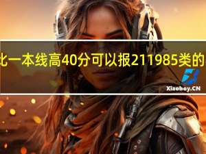 比一本线高40分可以报211 985类的学校吗