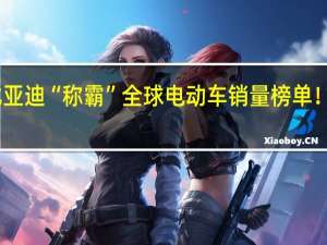 比亚迪“称霸”全球电动车销量榜单！马斯克：中国车企竞争力最强