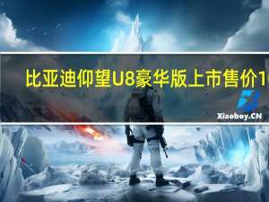 比亚迪仰望U8豪华版上市 售价109.8万