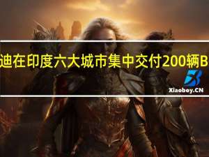 比亚迪在印度六大城市集中交付200辆BYD ATTO 3