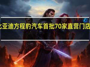 比亚迪方程豹汽车首批70家直营门店试营业