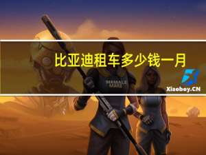 比亚迪租车多少钱一月