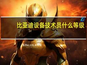 比亚迪设备技术员什么等级