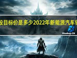 比亚迪A股目标价是多少 2022年新能源汽车销量预计多少辆