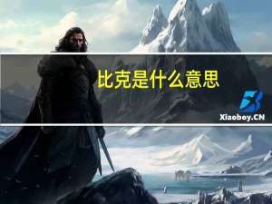 比克是什么意思