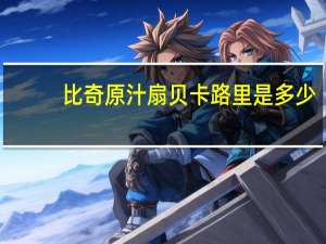 比奇 原汁扇贝卡路里是多少