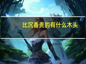 比沉香贵的有什么木头