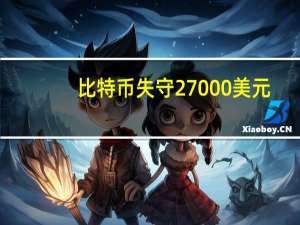 比特币失守27000美元/枚日内跌幅1.49%