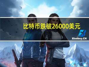 比特币跌破26000美元/枚日内跌4.62%