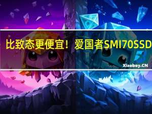 比致态更便宜！爱国者SMI70 SSD上市：2TB 779元、4TB 1549元