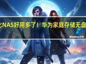 比NAS好用多了！华为家庭存储无盘版上架：仅1899元