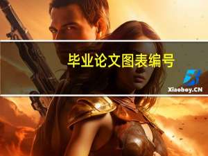 毕业论文图表编号