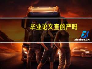 毕业论文查的严吗
