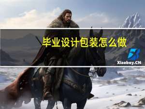 毕业设计包装怎么做