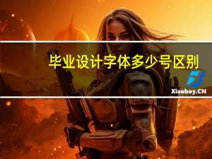 毕业设计字体多少号区别