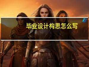 毕业设计构思怎么写