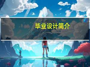 毕业设计简介