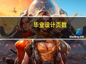 毕业设计页数
