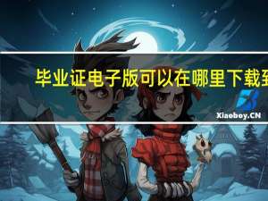 毕业证电子版可以在哪里下载到