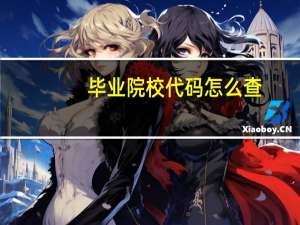 毕业院校代码怎么查