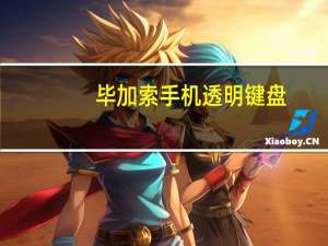 毕加索手机透明键盘（毕加索手机）