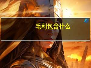 毛利包含什么