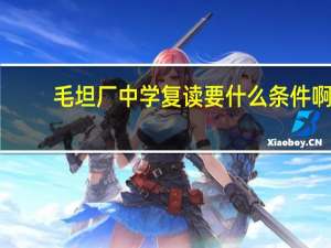 毛坦厂中学复读要什么条件啊