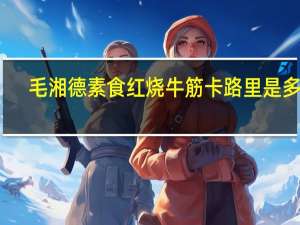 毛湘德 素食红烧牛筋卡路里是多少