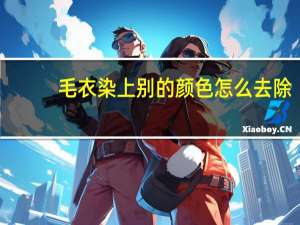 毛衣染上别的颜色怎么去除