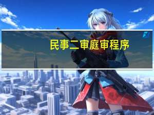 民事二审庭审程序