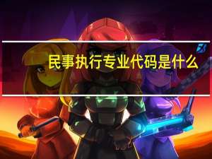 民事执行专业代码是什么