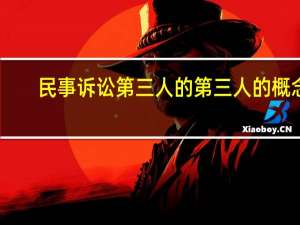 民事诉讼第三人的第三人的概念