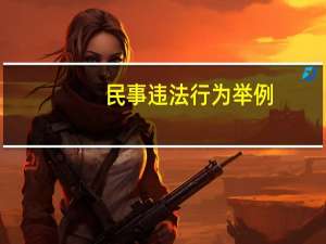 民事违法行为举例