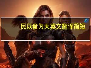 民以食为天英文翻译简短（民以食为天英文翻译）