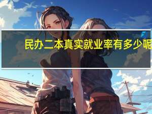 民办二本真实就业率有多少呢