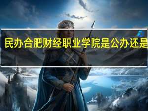 民办合肥财经职业学院是公办还是民办