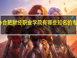 民办合肥财经职业学院有哪些知名的专业和学科